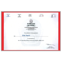 IMME 2010 Certificate - Star Trace